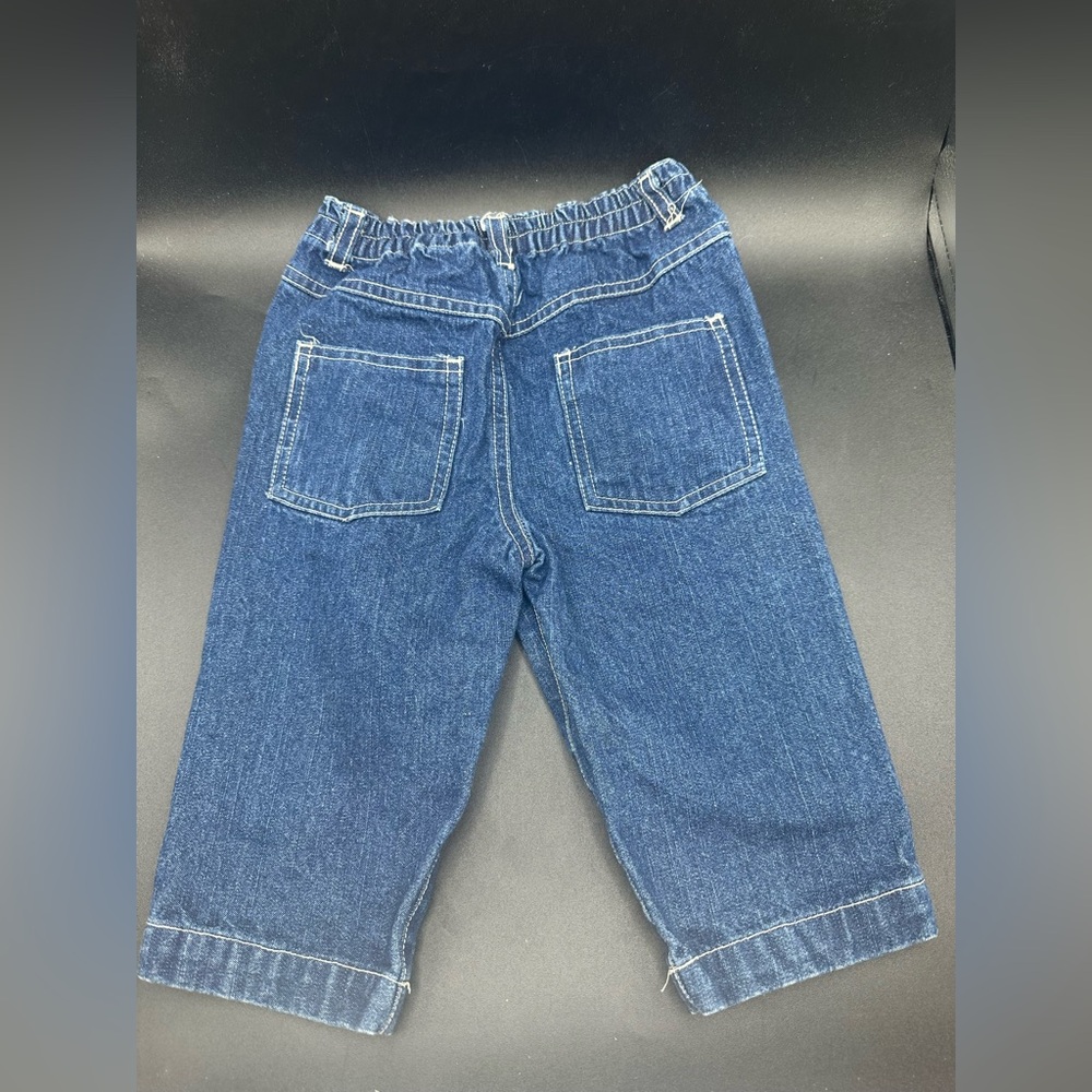 Vintage Sesame Street Cycle Club Denim Jeans Size 12 Months Boys Y2K - Picture 2 of 5